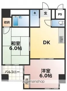 ノースウイングス【405号室号室】の間取り