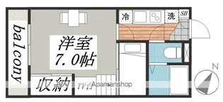 スカイパレス【1階】の間取り