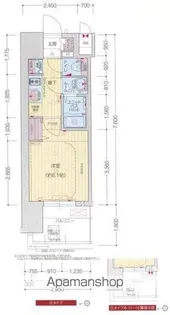 プレサンス大須観音フィエスタ【2階】の間取り