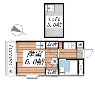 ジュネパレス市川第24−A【1階】の間取り