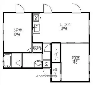 アスゴール弘前【2階】の間取り