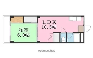得松第二マンション【5階】の間取り