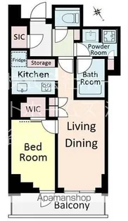 1LDKの間取り画像