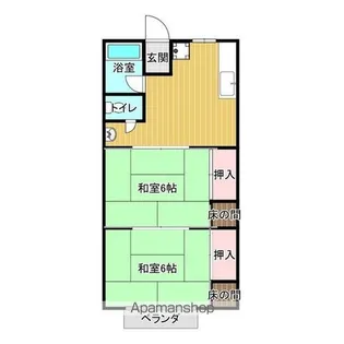 シティハイムヤナギハラ【1階】の間取り