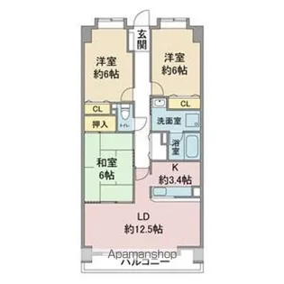 リーフマンション グロリアス【106号室】の間取り
