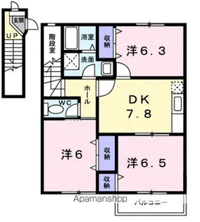 ビルゴB【2階】の間取り