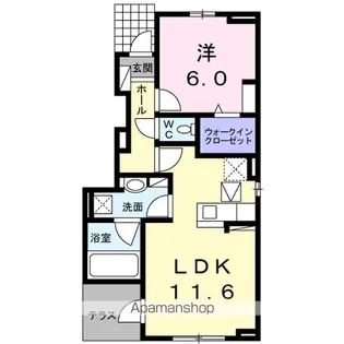 セピアコート Ⅰ【1階】の間取り