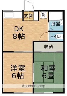 飯田ハイツ【A101号室】の間取り