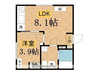 カンパネラ寺町【4階】の間取り