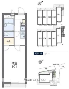 レオパレスKOSUCA 09【1階】の間取り