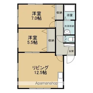 コーポメロディーB【201号室】の間取り