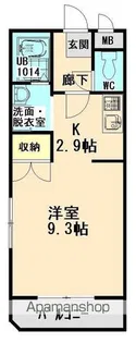 ユーミーマンションクレセール【3階】の間取り