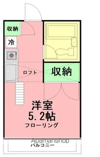 カレッジコーポ吉田【1階】の間取り