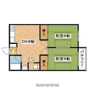 旭第1マンション【4階】の間取り
