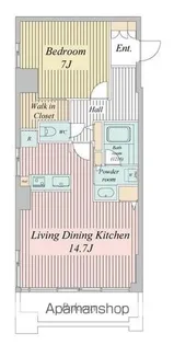 ドゥーエ清澄白河【4階】の間取り