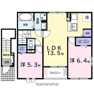 アルタハイムB【2階】の間取り