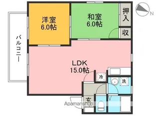 ハイツサバイ C棟【2階】の間取り