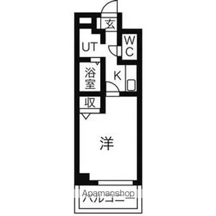 ウェル・セレッソEAST・WEST【WEST4号室】の間取り