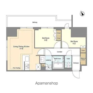 オアーゼ日暮里レジデンス【9階】の間取り