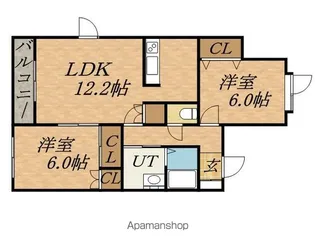 グランメール21【3階】の間取り