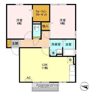 ファミィール A【2階】の間取り