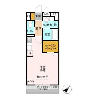 セジュールZEN Ⅲ A【2階】の間取り