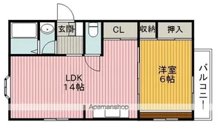 ウエミハイツ【2階】の間取り