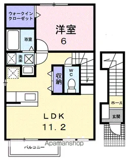 ポリッシュ・メゾン Α【2階】の間取り