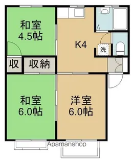 エクセレント中柵第二【2階】の間取り