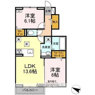 HONEY BEAR A【1階】の間取り