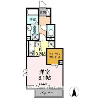 La Verite【1階】の間取り