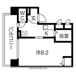 愛知県名古屋市西区花の木1丁目【マンション】の間取り