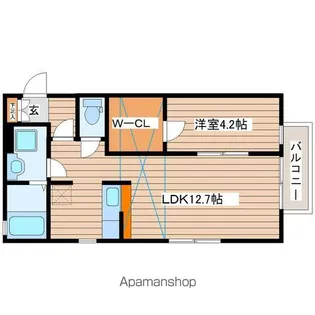 シュラーフ・エス【1階】の間取り