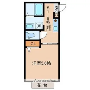 東京都足立区千住5丁目【アパート】の間取り