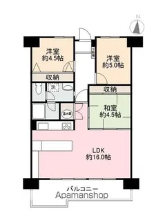アイランドコート郷東町505号室【505号室】の間取り