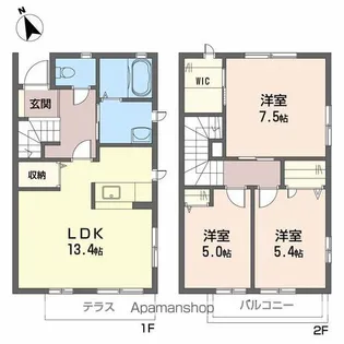 シャーメゾンY【101号室】の間取り