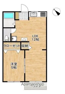 コーポ中村【B-1号室】の間取り