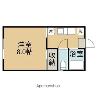 レジデンスコスモ2【203号室】の間取り