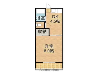 吉尾コーポ【203号室】の間取り