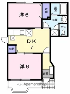 グロースベルクB【1階】の間取り