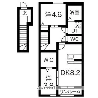 クレシェンテ【2階】の間取り