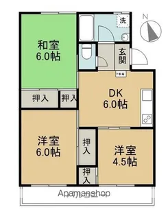 コートタウンふそう【1階】の間取り