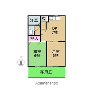 アベニューカサギ514【1階】の間取り