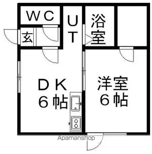 ライブヒルズ【107号室】の間取り