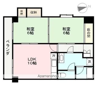 レジデンスMAKI【205号室】の間取り