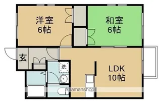 コーポ花水木【2階】の間取り