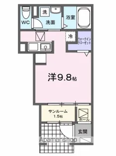 エクイティⅤ【103号室】の間取り