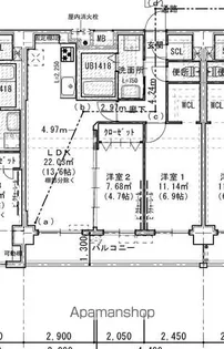 ZENITH BURGE(ゼニスバージュ)【4階】の間取り