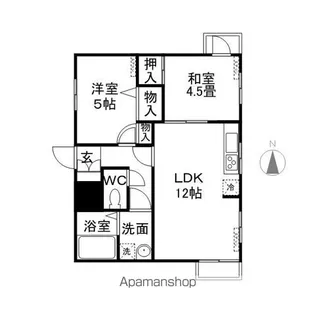 パレロワイヤル喜多山【4階】の間取り