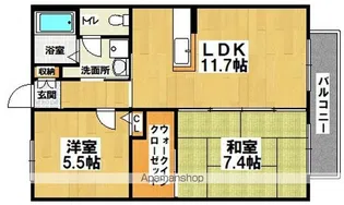 シャトレグランメール【1階】の間取り